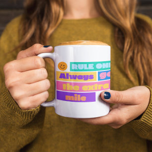 Go the Extra Mile – Motivational Rainbow Mug