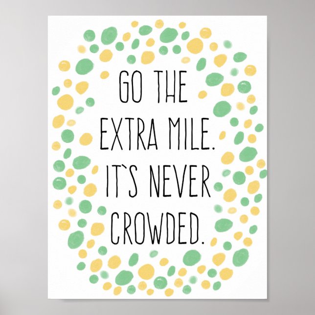 Go the Extra Mile Poster (Front)