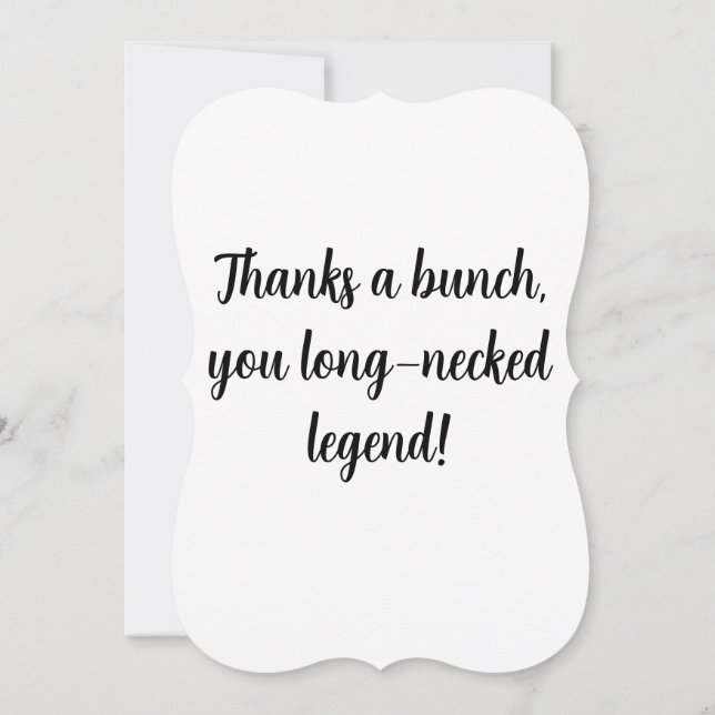 Go The Extra Mile With a Thank You Card (Back)