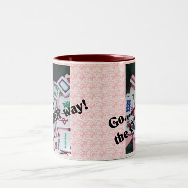 go the other way mah jongg mug (Center)