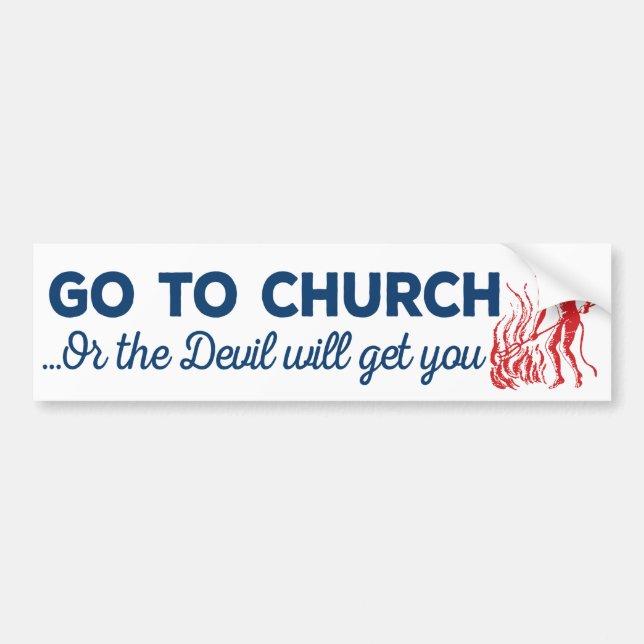 Go To Church Sticker (Front)