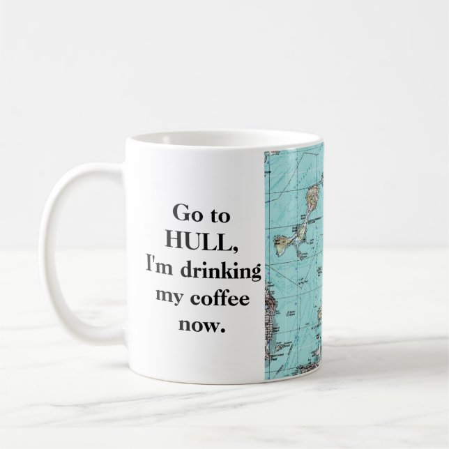 Go to Hull, Massachusetts 02045 Coffee Mug (Left)
