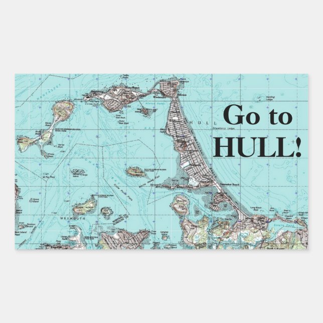 Go to Hull! Rectangular Sticker (Front)