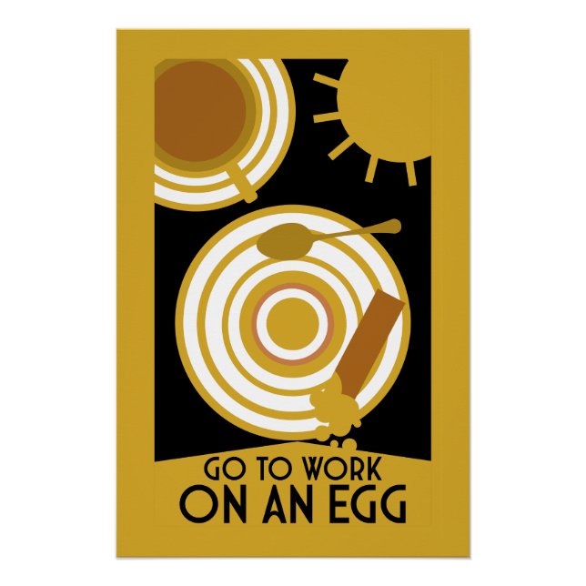 Go To Work On An Egg Wall Art (Front)