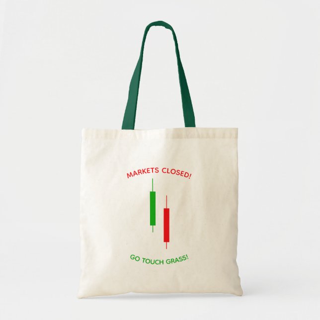 Go touch grass tote bag (Front)