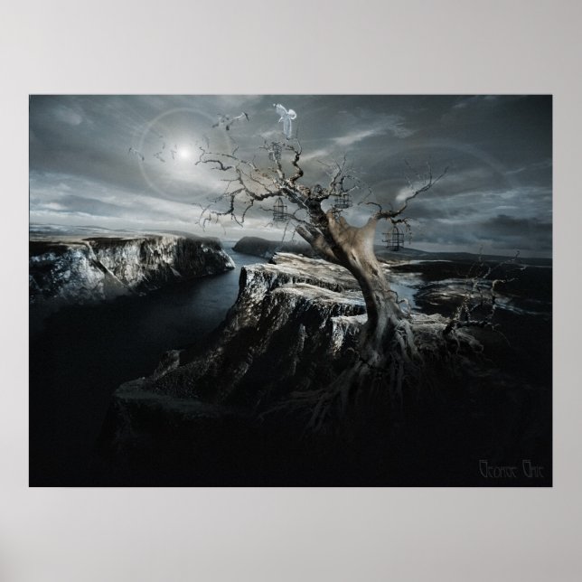 Go towards the light,  neosurrealism poster print (Front)