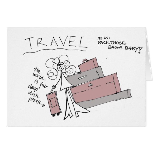Go Travel Crazyhair Cards (Front Horizontal)