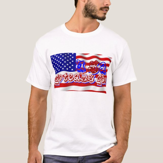Go USA,Go team go!_ T-Shirt (Front)