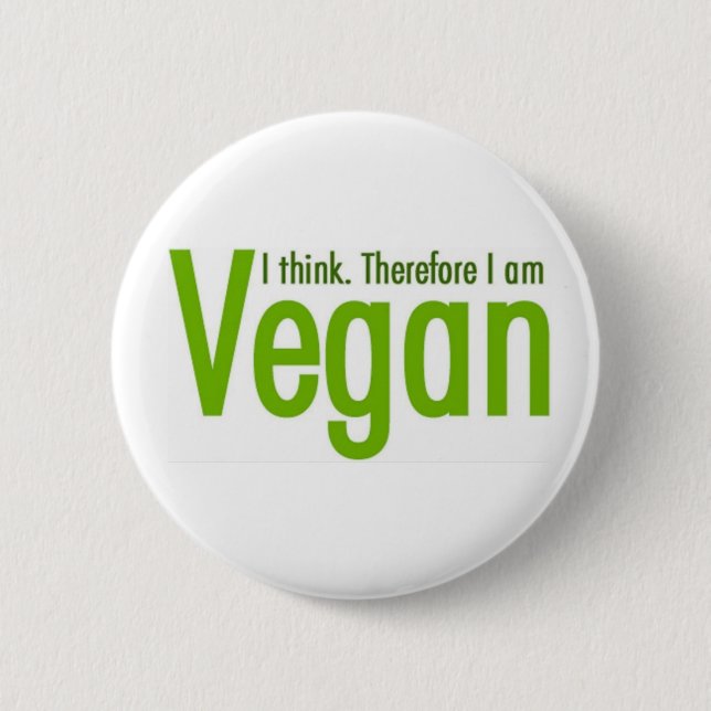 Go Vegan - Animal Rights 6 Cm Round Badge (Front)