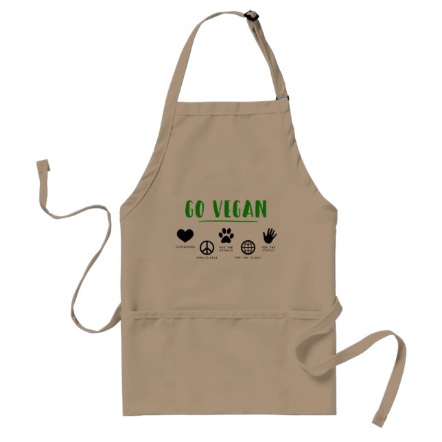 Go Vegan Apron (Front)