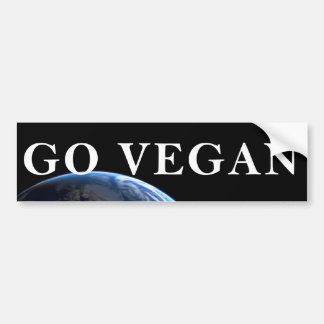 GO VEGAN BUMPER STICKER