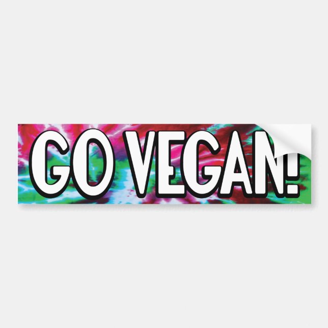 Go Vegan Bumper Sticker (Front)
