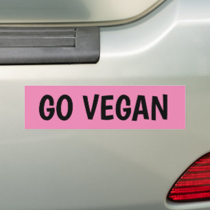 GO VEGAN BUMPER STICKERS