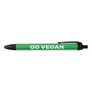 Go Vegan Eat The Rich Black Ink Pen