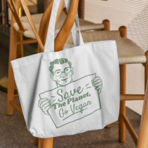 Go Vegan Ecology Tote Bag