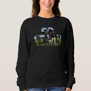 Go Vegan Funny Vegetarian & Vegan Saying Sweatshirt