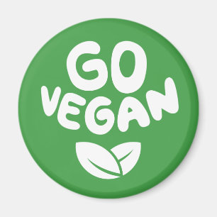 Go Vegan Green Magnet