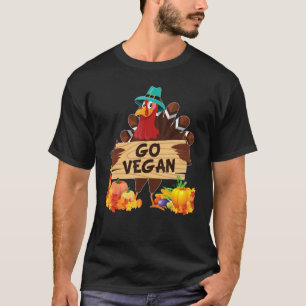 Go Vegan I'm Thankful For Vegetarians Thanksgiving T-Shirt