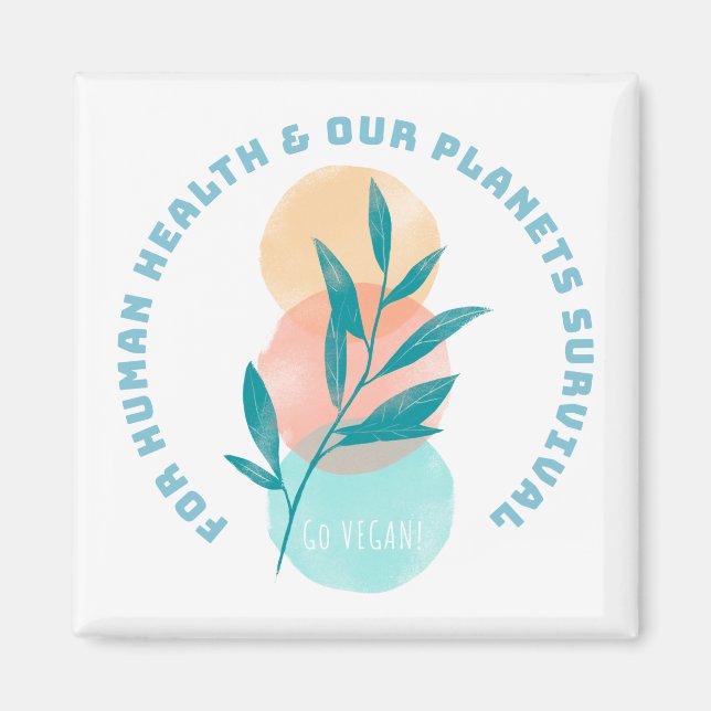 Go Vegan Magnet (Front)