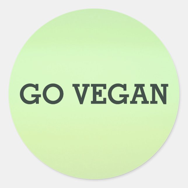 Go Vegan Sticker Set (Front)