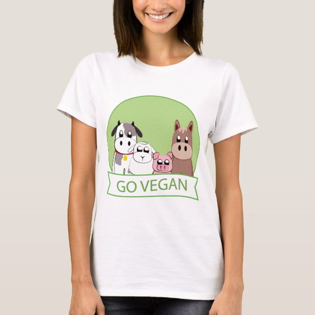Go Vegan T-Shirt (Front)
