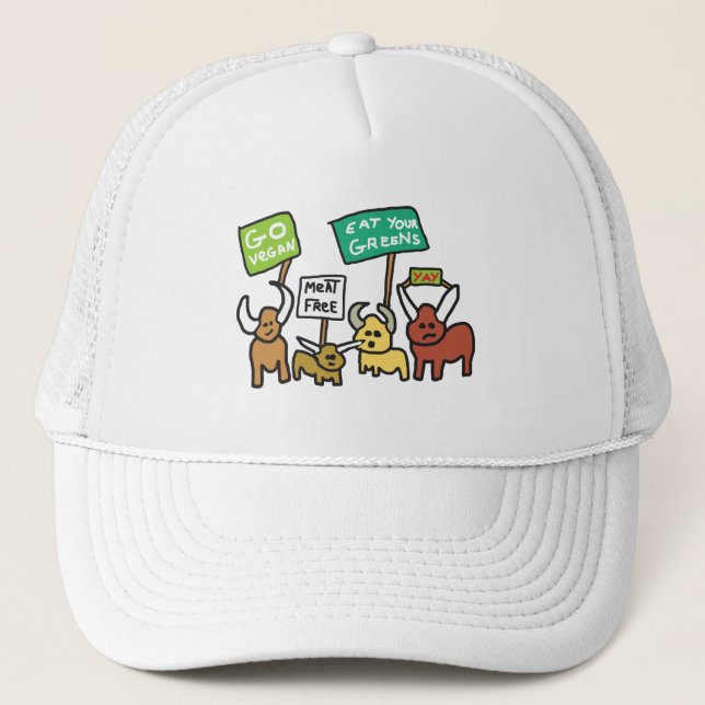 Go Vegan Trucker Hat (Front)