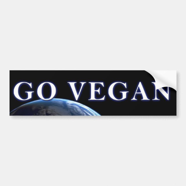 GO-VEGAN V2 BUMPER STICKER (Front)