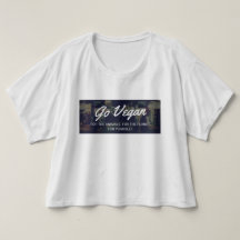 Go Vegan womens tshirt baggy vegetarian activist