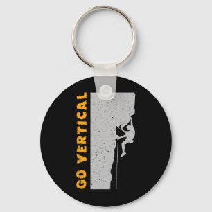Go Vertical Rock Climbing Bouldering Key Ring