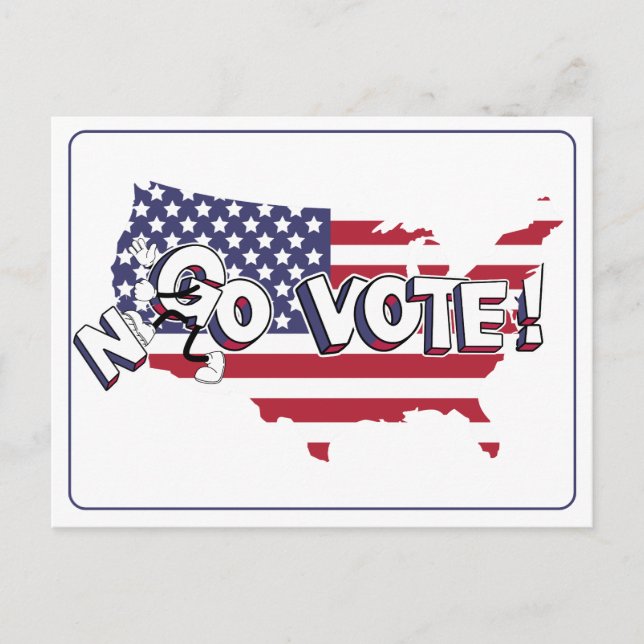 Go Vote! call Postcard (Front)