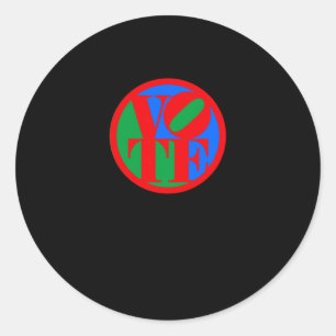 Go Vote - Vote Blue - Vote Red - 2024 Presidential Classic Round Sticker