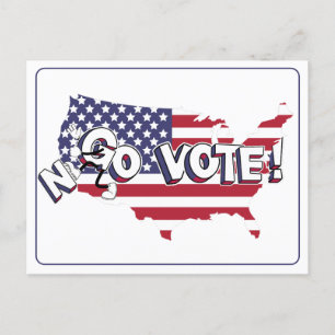 Go Vote! Wahlaufforderungs Postcard