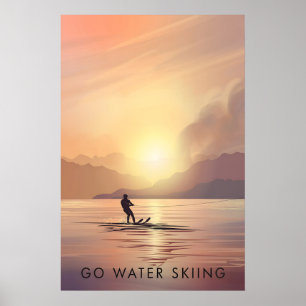 Go Water Skiing Travel Poster