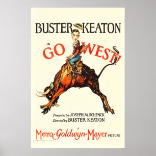 Go West 1925 Movie POSTER PRINT A5-A1 20s Buster