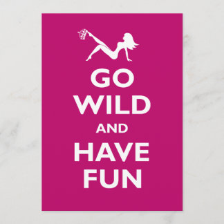 Go Wild Bachelorette Party Invitations