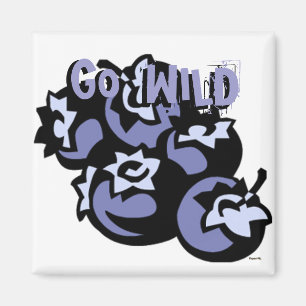 Go Wild Blueberries Magnet