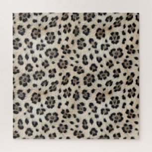 Go Wild Snow Leopard Warm Faux Fur Look Jigsaw Puzzle