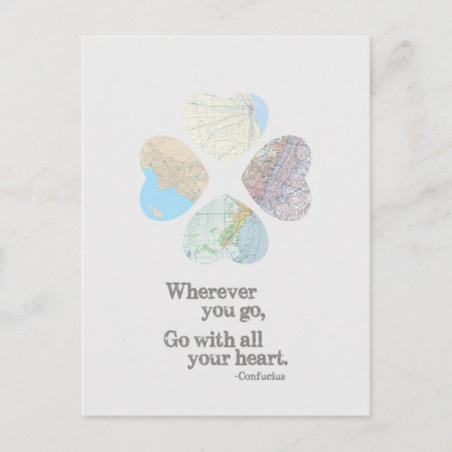 Go With All Your Heart Postcard (Front)