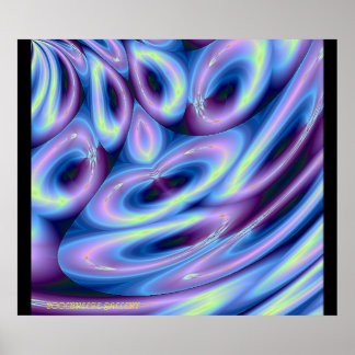 GO WITH THE FLOW!!! (Blue) Poster