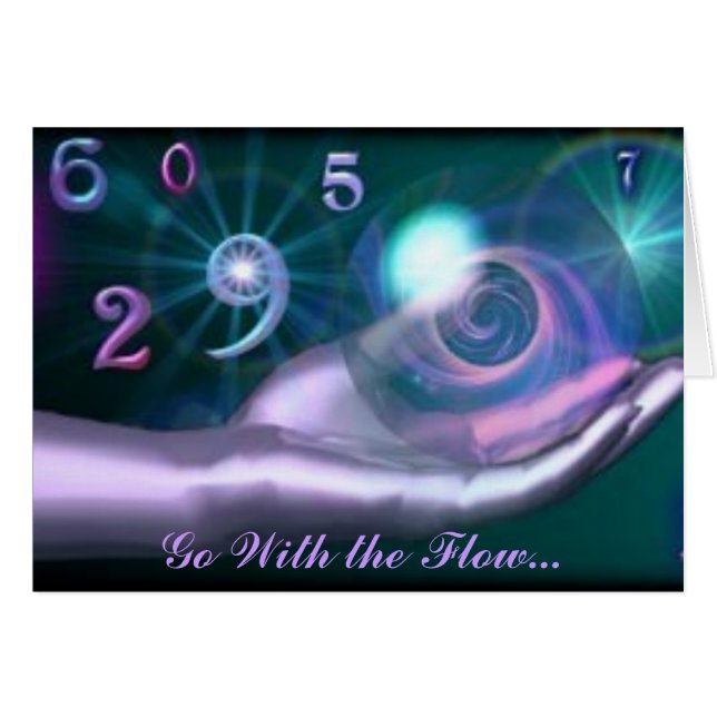 Go With the Flow Card (Front Horizontal)