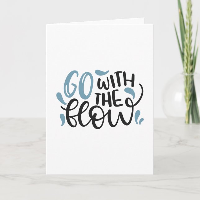 Go with the flow card (Front)