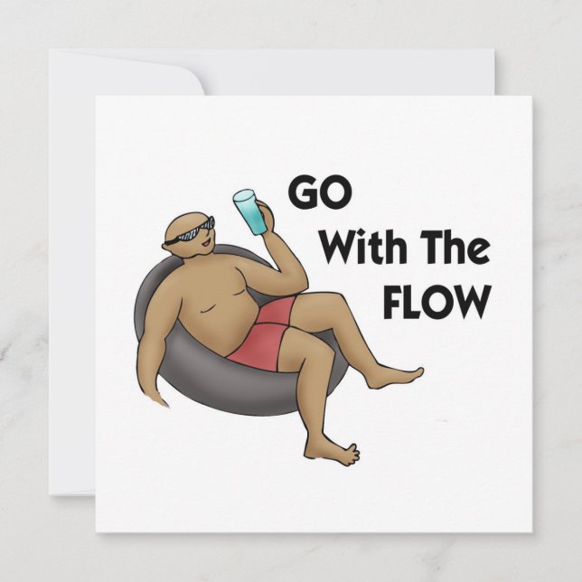 Go with the Flow Invitation (Front)