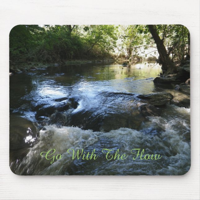 Go With The Flow Mouse Pad (Front)