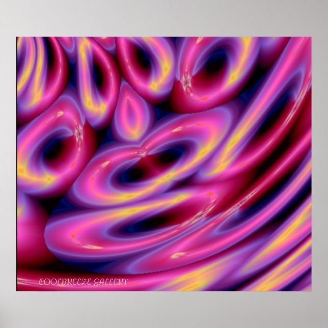 GO WITH THE FLOW!!! (Pink) Poster (Front)