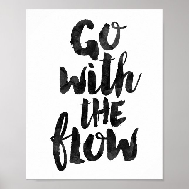 Go With The Flow Poster (Front)