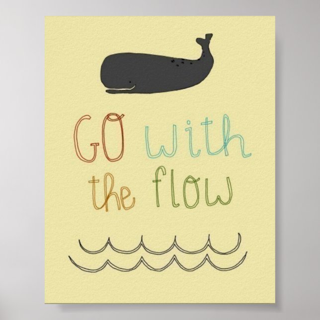 Go with the flow poster (Front)