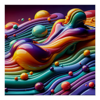 Go With The Flow Poster