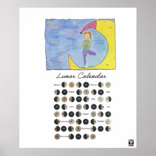 Go with the Moon Poster