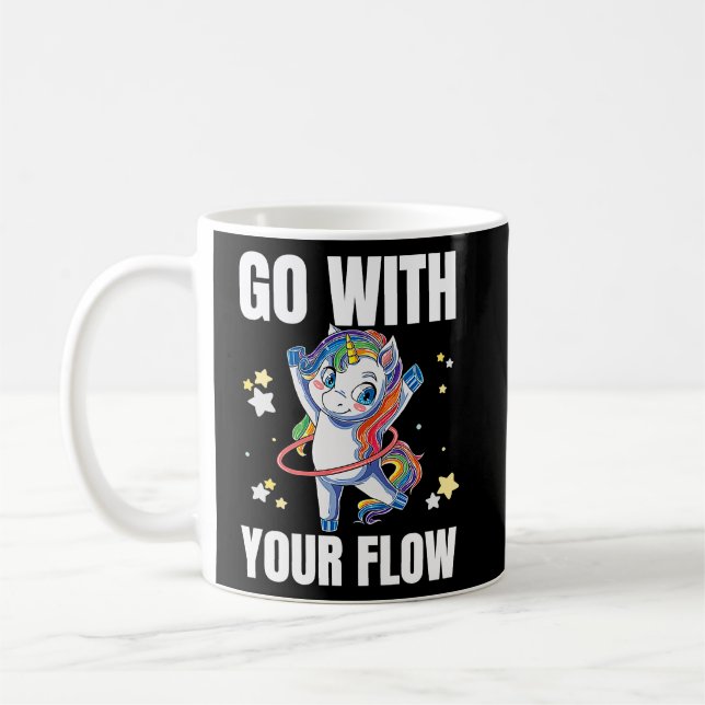 Go With Your Flow Dance Workout Exercise Hooper Un Coffee Mug (Left)