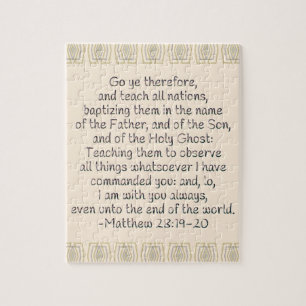 Go Ye Therefore and Teach All Nations Jigsaw Puzzle